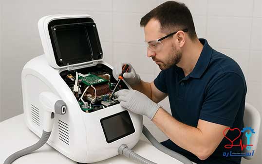 هزینه تعمیر دستگاه لیزر